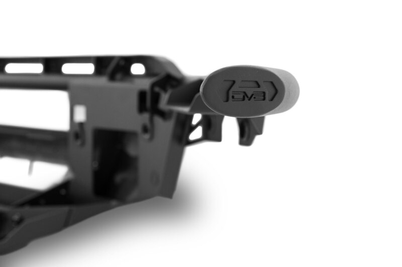 Ford F-150 Front Bumper - DV8 Offroad - Tube, Prerunner - Micro-texture black with gray skid plate accents - `21-`23